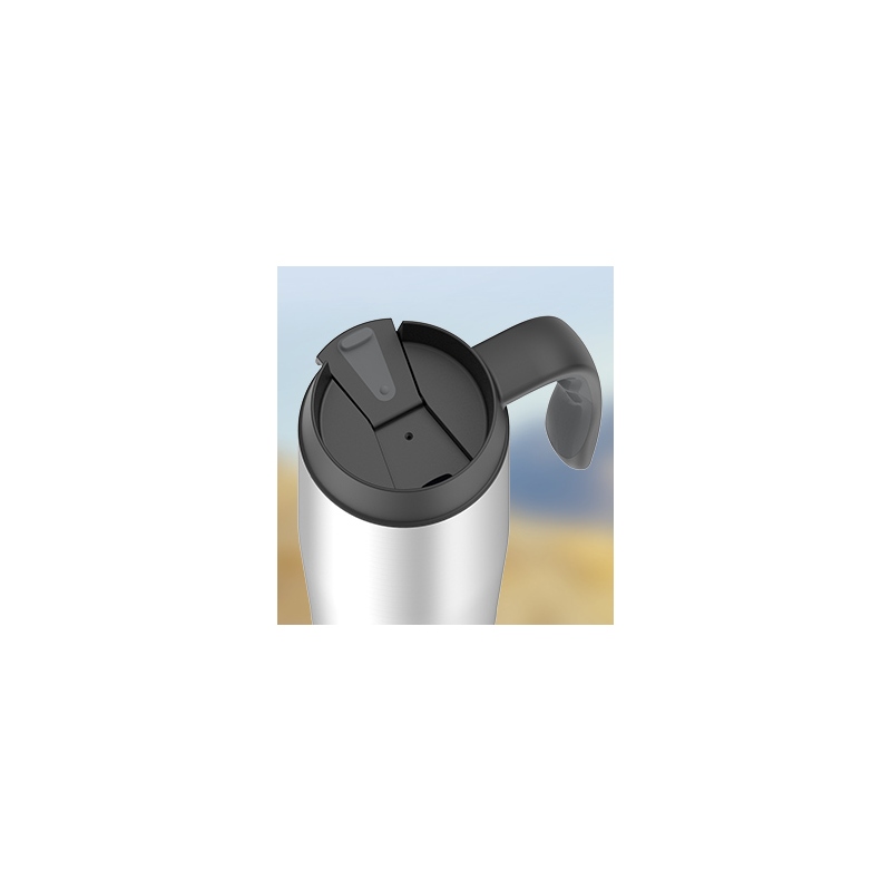 Thermos termohrnek s madlem purpurový