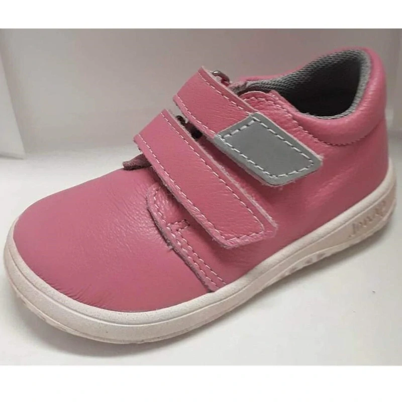 Jonap dívčí BAREFOOT kožená obuv růžová 22