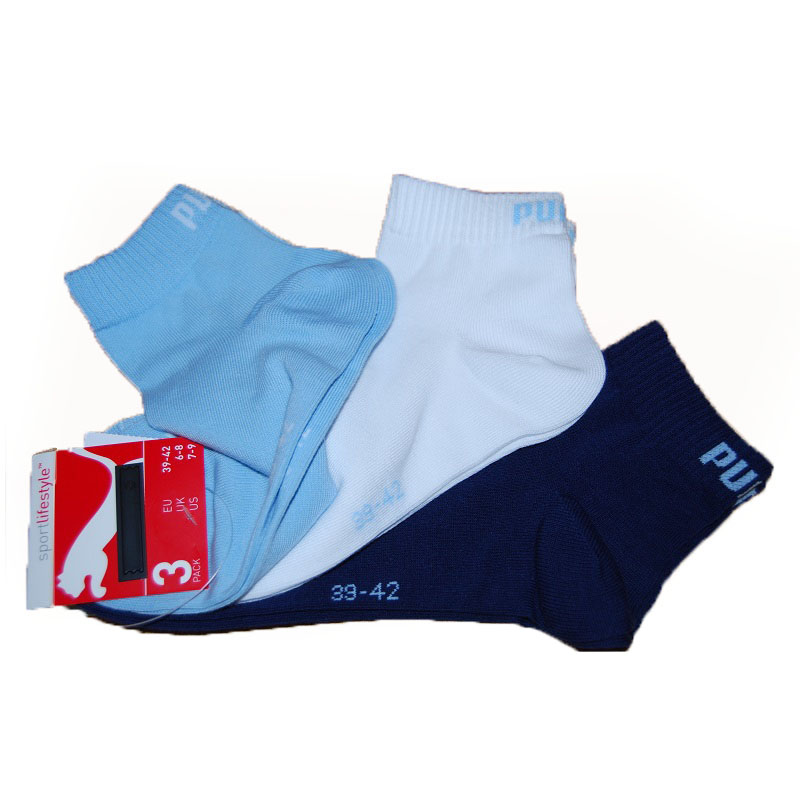 Puma vyšší kotníčkové ponožky 3 pack