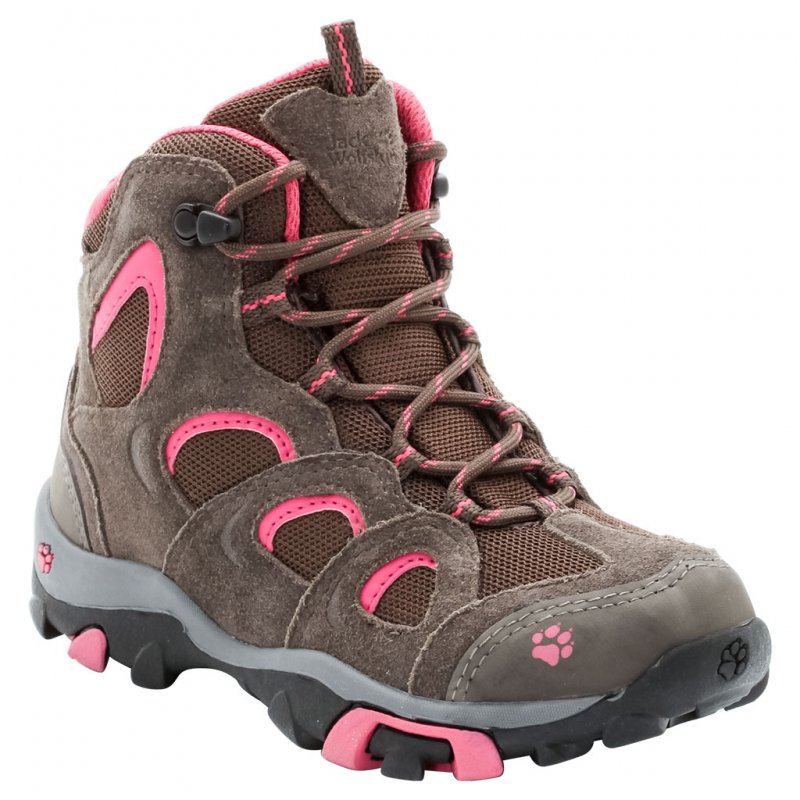 Jack Wolfskin dívčí turistické boty GIRLS MOUNTAIN ATTACK MID TEXAPORE