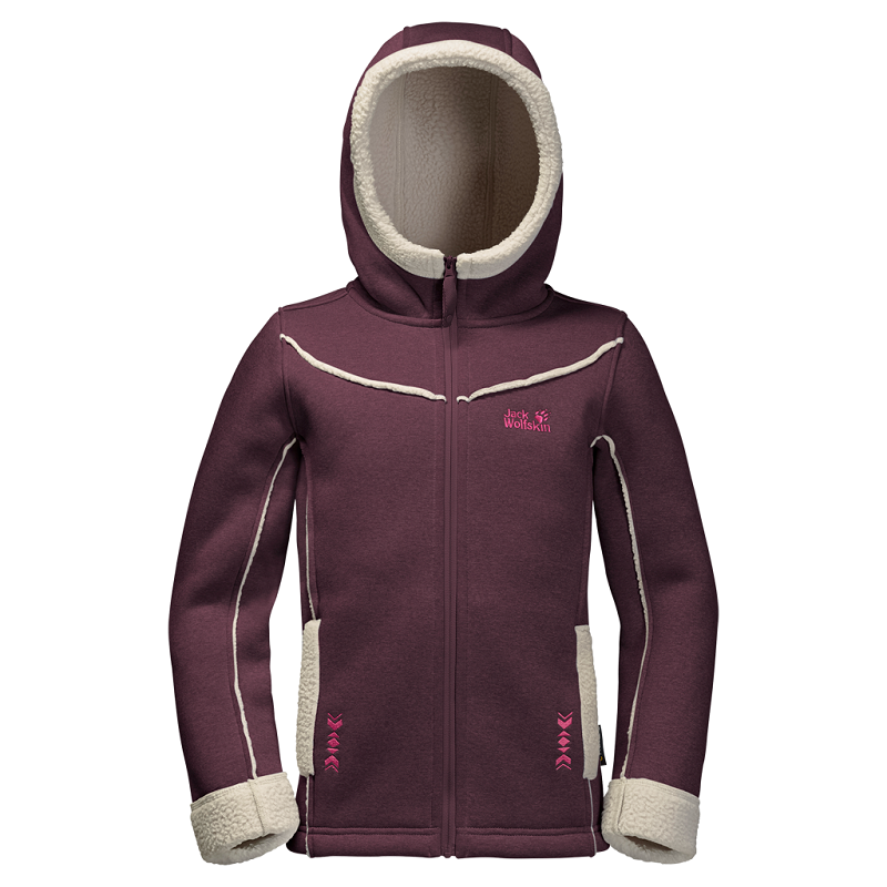Jack Wolfskin dívčí fleecová mikina - bunda TERRE NOVA GIRLS
