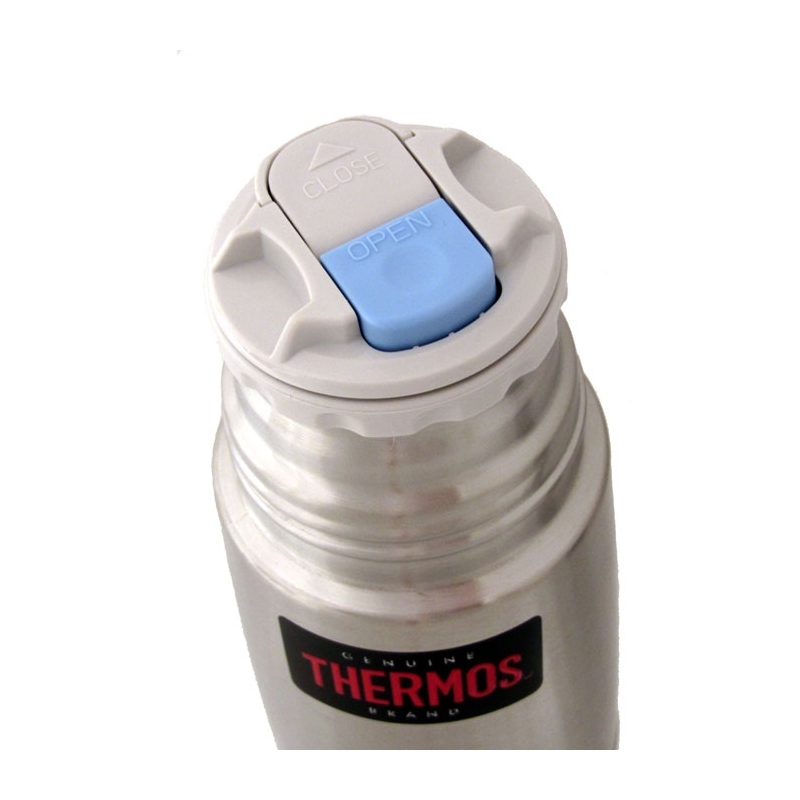 Thermos Termoska s tlačítkovým uzávěrem a šálkem nerez