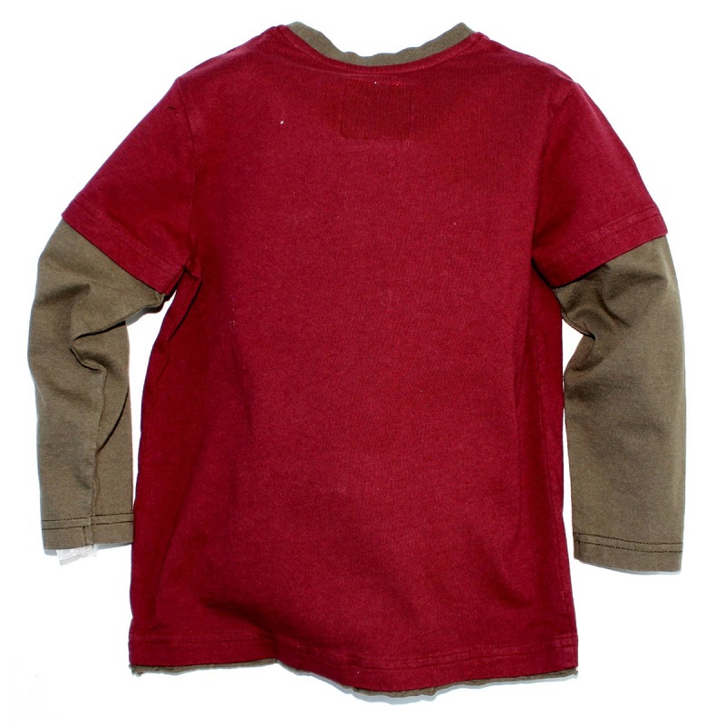 Bondi dětské tričko dlouhý rukáv vínové 110