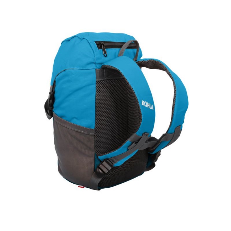 KOHLA Dětský batoh HAPPY 10 s plyšáčkem od 3let modrý