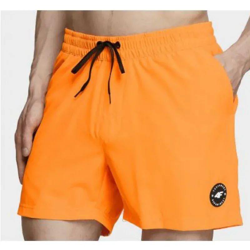4F pánské letní šortky oranžové