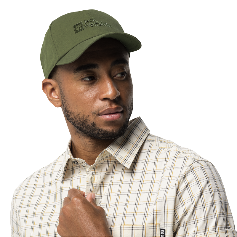 Jack Wolfskin kšiltovka BASEBALL CAP zelená