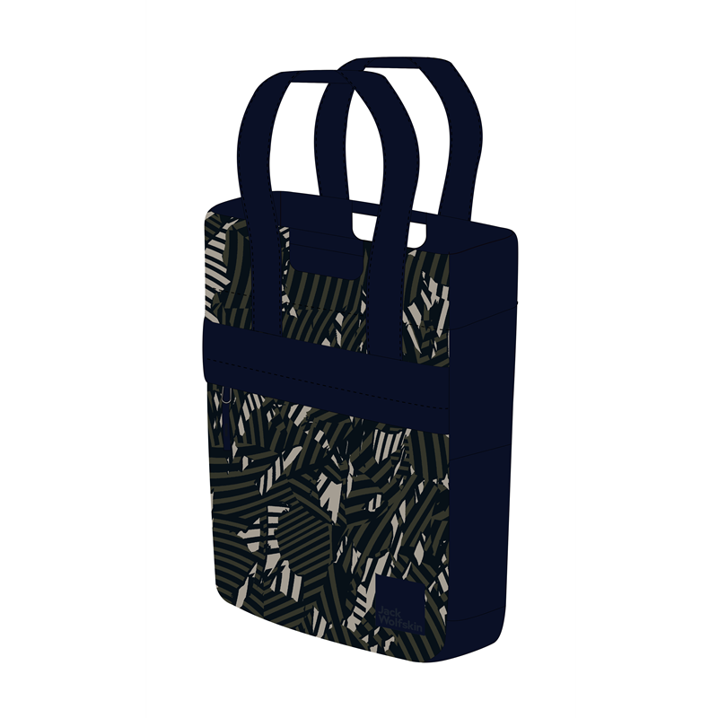 Jack Wolfskin dámská taška 2v1 PICCADILLY modro - khaki vzor