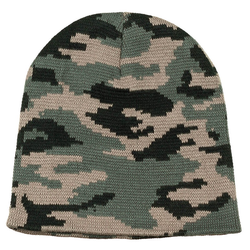 MFH Beanie čepice WOODLAND maskáč UNI