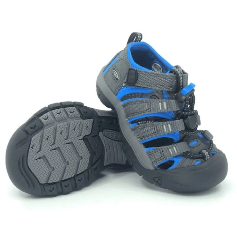 Keen dětské trekové sandále Newport H2 Jr modro-šedá kombinace 30