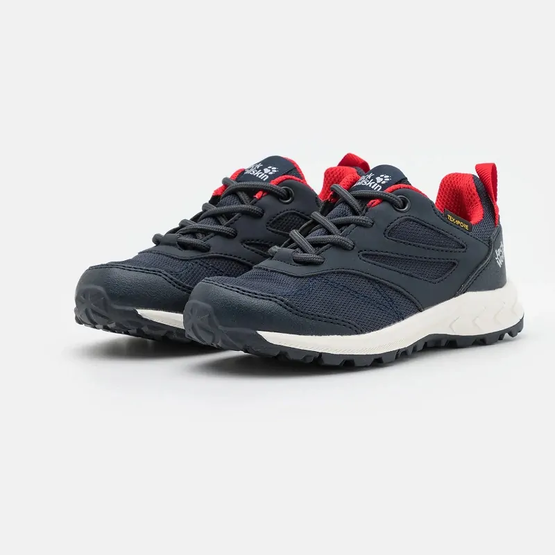 Jack Wolfskin dětské boty WOODLAND TEXAPORE LOW VC K modré v.30