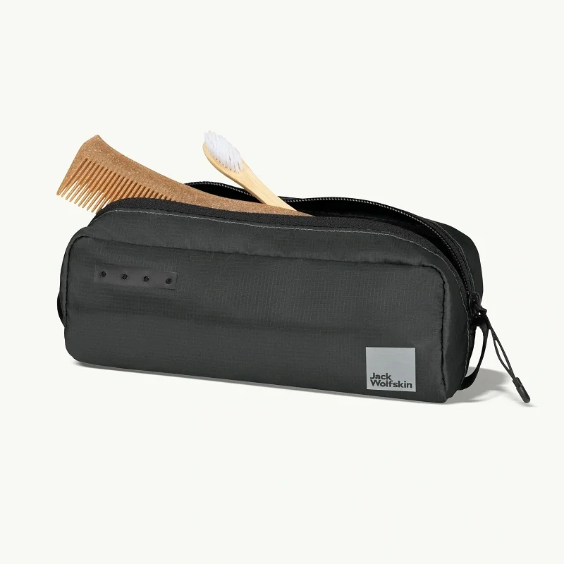 Jack Wolfskin toaletní - kosmetická taška WANDERMOOD WASHBAG MINI šedivě černá