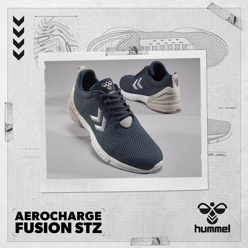 Hummel pánská sálová obuv AEROCHARGE FUSION modrá vel. 43