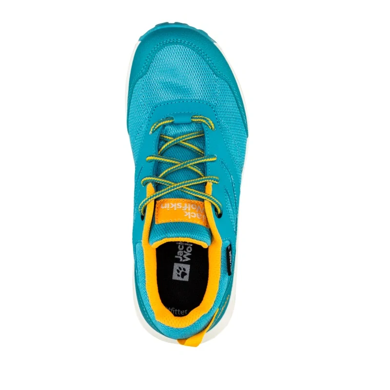 Jack Wolfskin dětské boty WOODLAND TEXAPORE LOW VC K tyrkysové 40