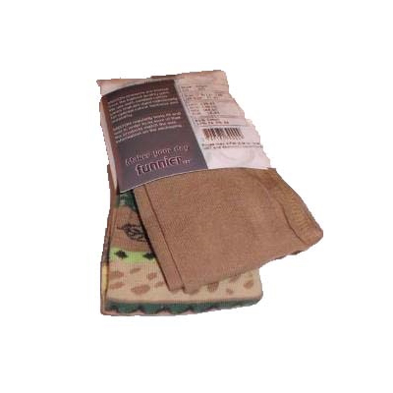 Melton dětské punčocháče hnědý vzorek