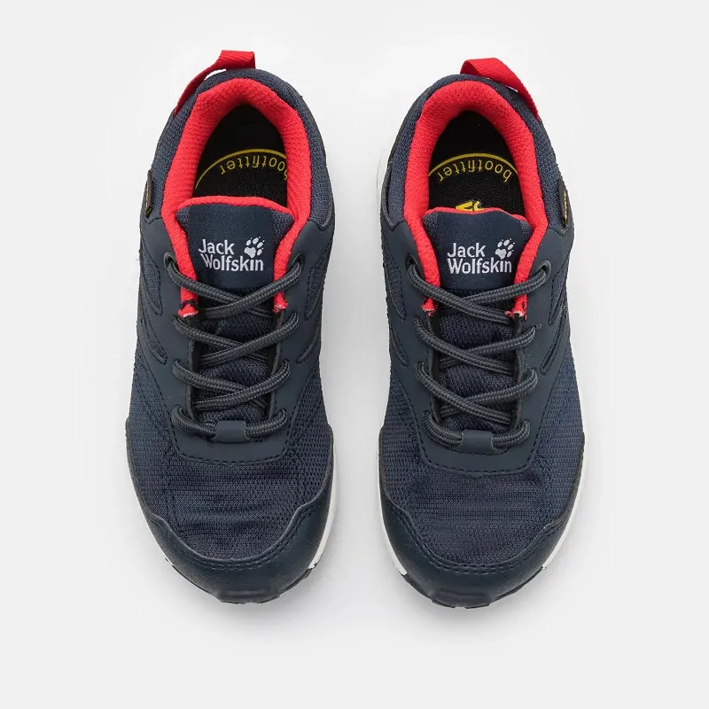 Jack Wolfskin dětské boty WOODLAND TEXAPORE LOW VC K modré v.30