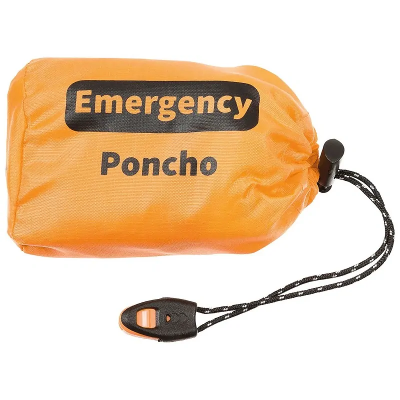 FOX OUTDOOR Pončo do deště oranžové nouzové ALU