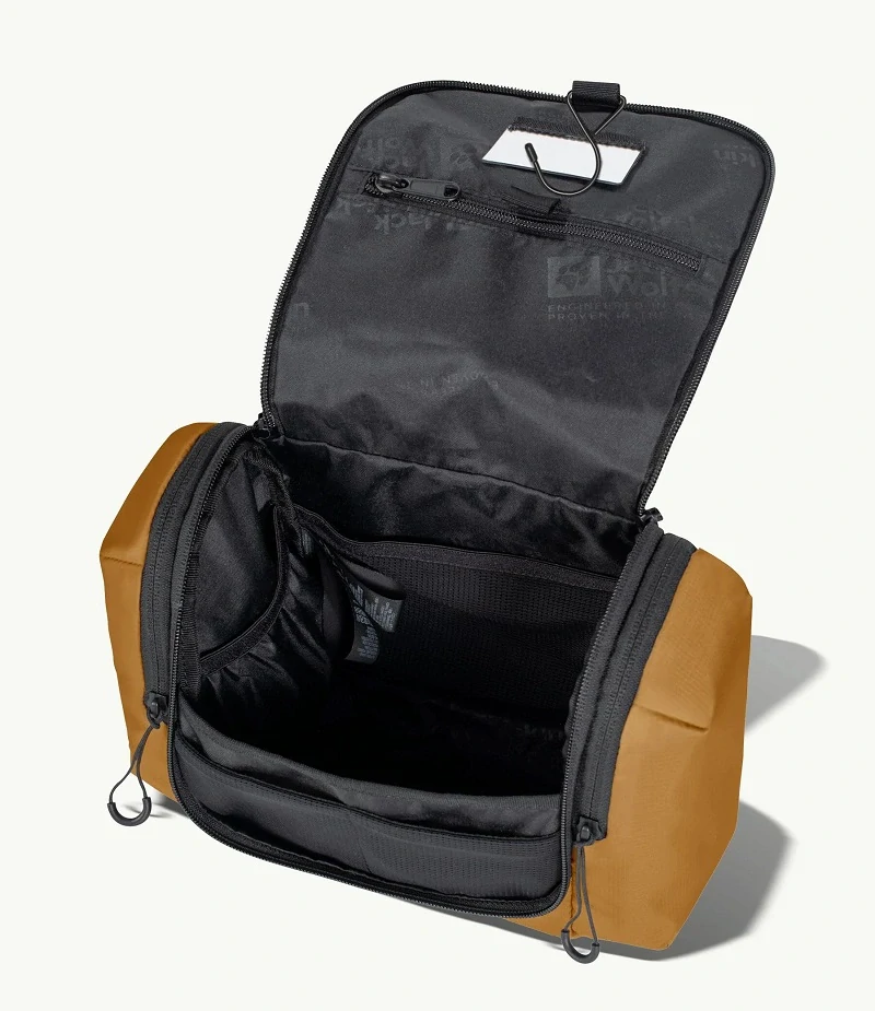 Jack Wolfskin toaletní taška WANDERMOOD WASHBAG karamelová