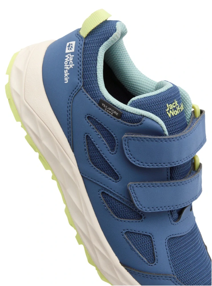 Jack Wolfskin dětské boty WOODLAND 2 TEXAPORE LOW VC K modré 28