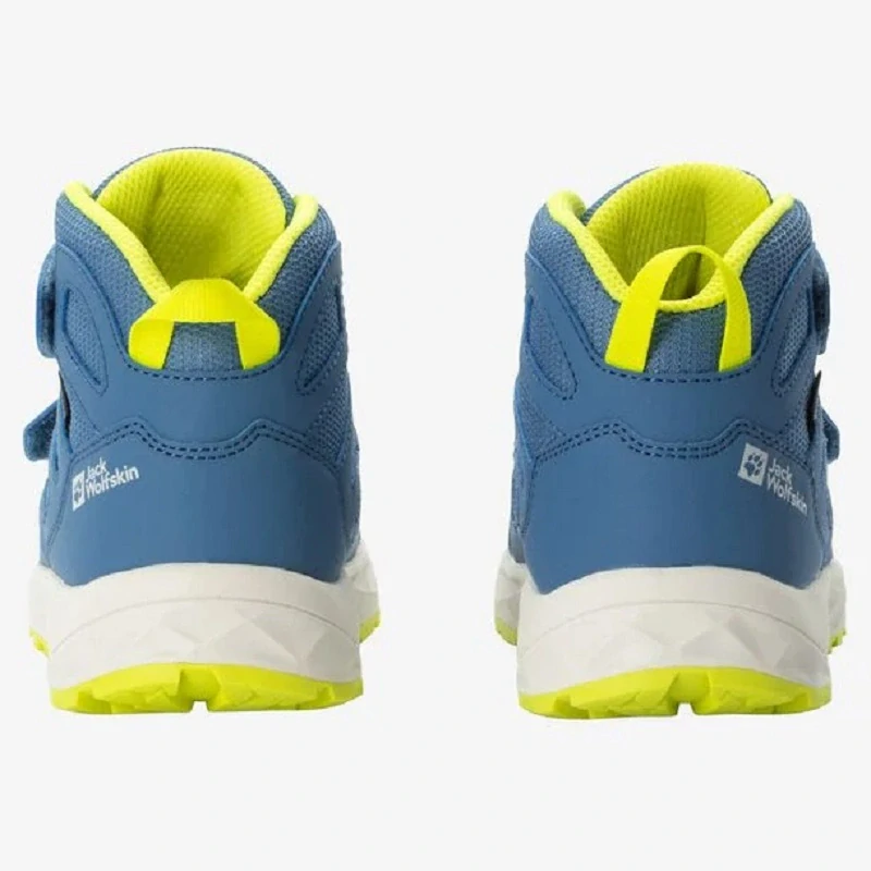 Jack Wolfskin dětská kotníčková obuv WOODLAND 2 TEXAPORE MID VC K modré 38