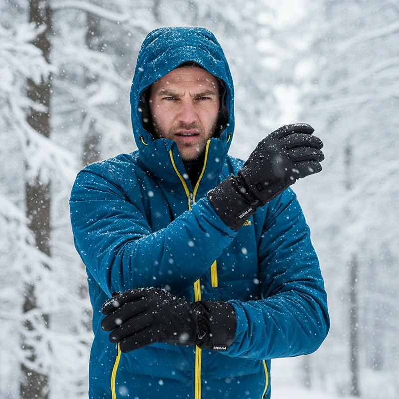 Jack Wolfskin zimní rukavice HIGHLOFT GLOVE černé vel. S Uni
