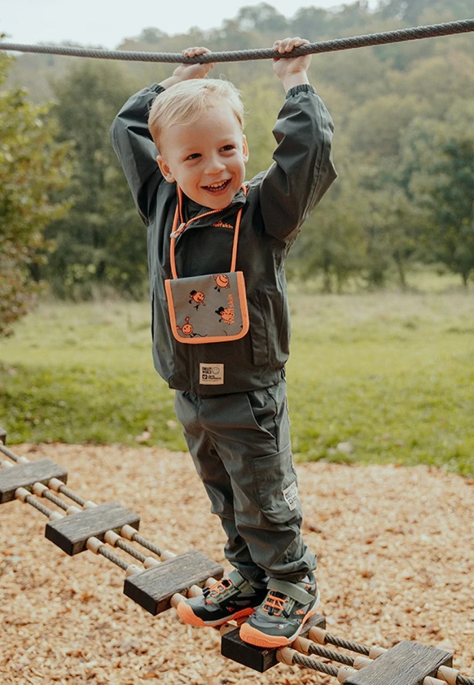 Jack Wolfskin dětská peněženka SMILEYWORLD POUCH fialová