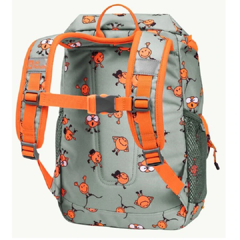 Jack Wolfskin dětský batoh SMILEYWORLD ERLEBNIS PACK šedo-zelený