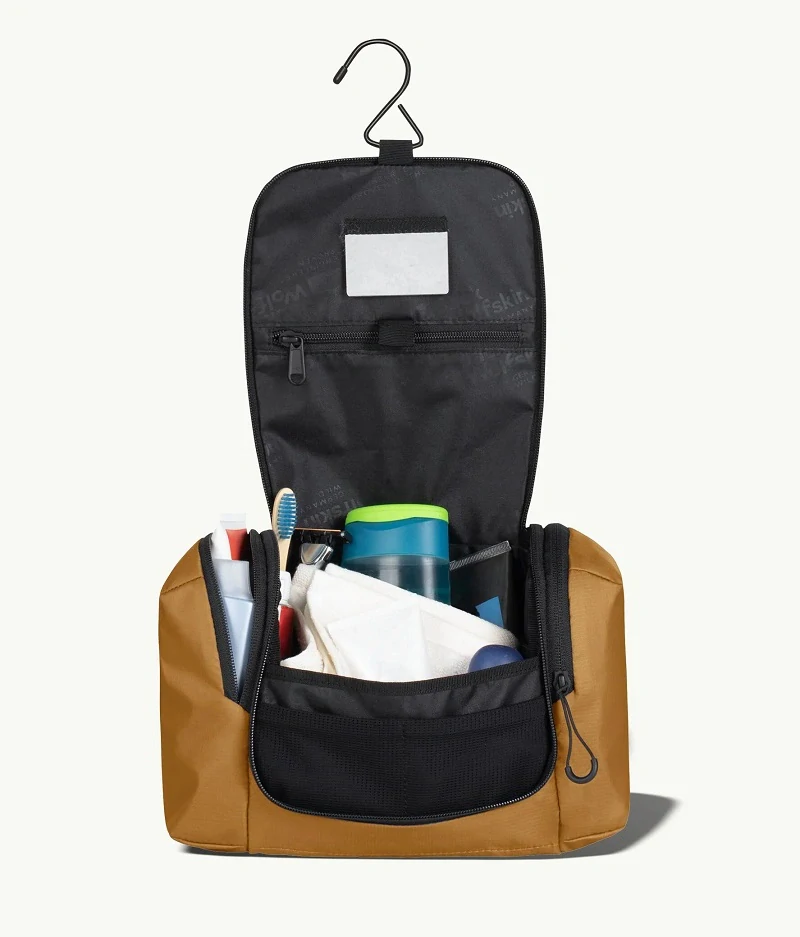 Jack Wolfskin toaletní taška WANDERMOOD WASHBAG karamelová