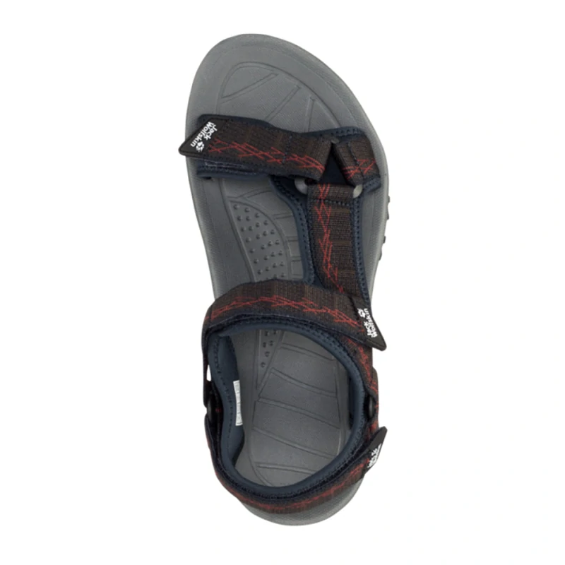 Jack Wolfskin pánské trekové sandály WAVE BREAKER modro-khaki 43