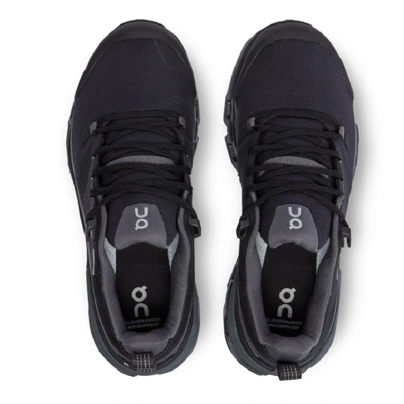 ON CLOUDWANDER WATERPROOF black dámské sportovní boty 