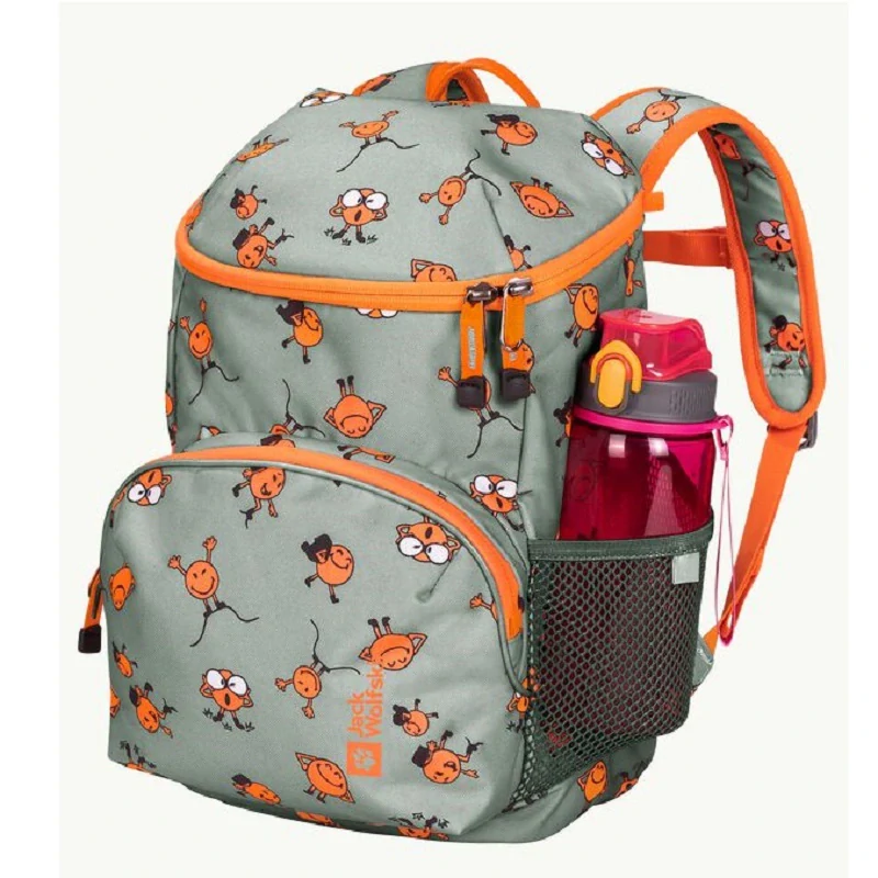 Jack Wolfskin dětský batoh SMILEYWORLD ERLEBNIS PACK šedo-zelený