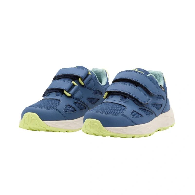 Jack Wolfskin dětské boty WOODLAND 2 TEXAPORE LOW VC K modré 28