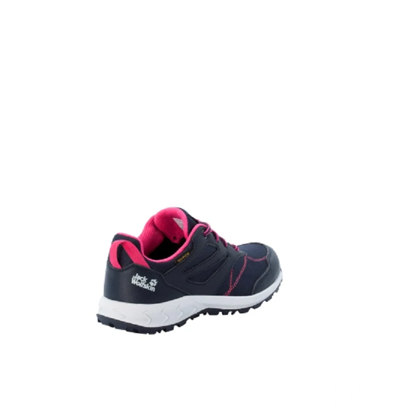 Jack Wolfskin dětské boty WOODLAND TEXAPORE LOW VC K tmavo modrá