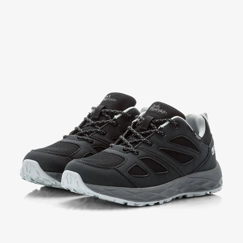 Jack Wolfskin dětské boty WOODLAND 2 TEXAPORE LOW VC K černé 27