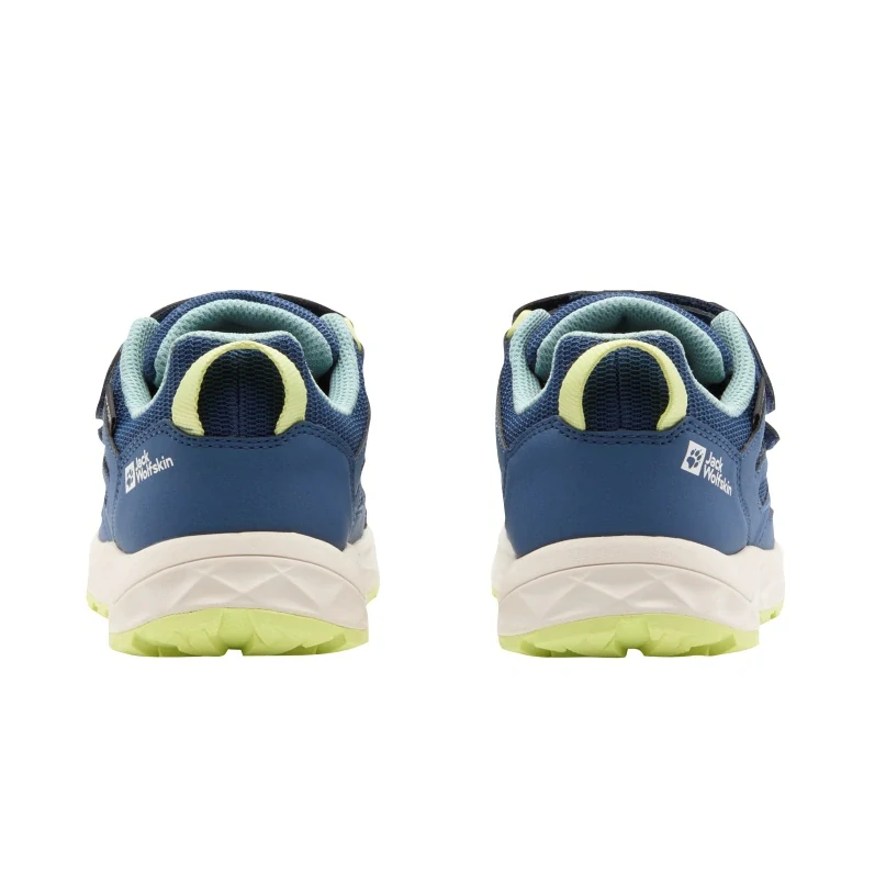 Jack Wolfskin dětské boty WOODLAND 2 TEXAPORE LOW VC K modré 28