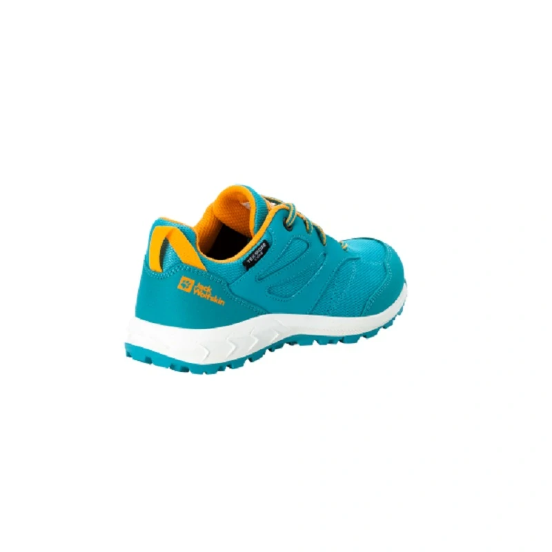 Jack Wolfskin dětské boty WOODLAND TEXAPORE LOW VC K tyrkysové 40