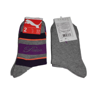 Puma klasické dámské ponožky 2pack lila