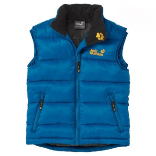 Jack Wolfskin dětská vesta KIDS ICECAMP VEST modrá