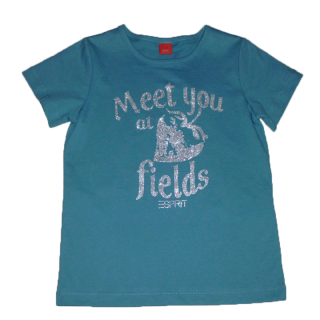 Esprit Dívčí triko s krátkým rukávem tyrkys