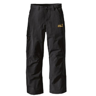 Jack Wolfskin dětské softshellové kalhoty KIDS ACTIVATE PANTS černé 