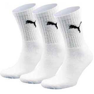 Puma klasické ponožky 3pack bílé