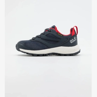 Jack Wolfskin dětské boty WOODLAND TEXAPORE LOW VC K modré