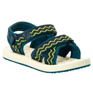 Jack Wolfskin dětské páskové sandály ZULU modré