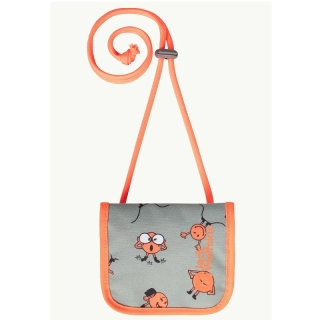 Jack Wolfskin dětská peněženka SMILEYWORLD POUCH šedo oranžová