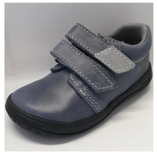 Jonap dětská BAREFOOT kožená obuv modrá