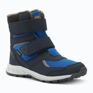 Jack Wolfskin dětské zimní boty WOODLAND WT TEXAPORE HIGH VC K modré