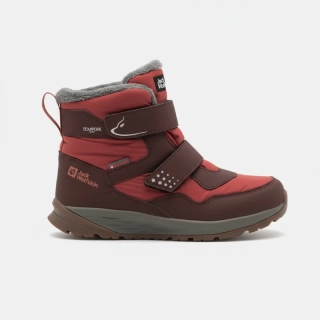 Jack Wolfskin dětské zimní boty POLAR BEAR-G TEXAPORE MID VC K cihlová