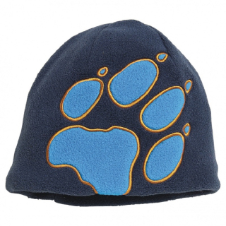 Jack Wolfskin KIDS FRONT PAW HAT čepice nigh blue + orange